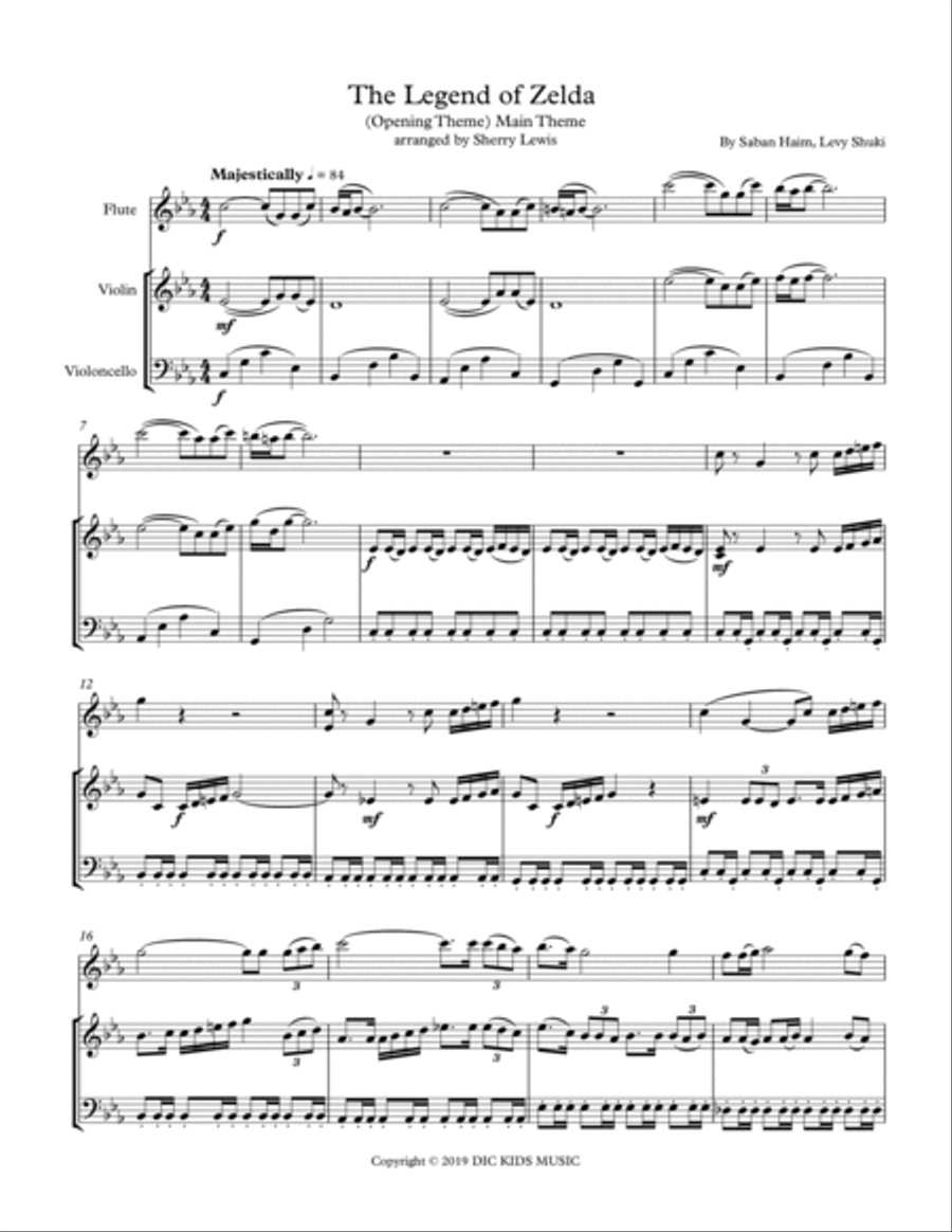 The Legend Of Zelda Flute scores gallery preview page 3