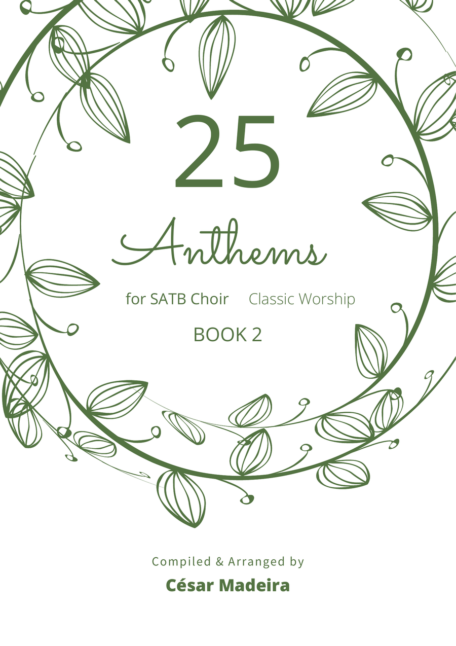 25 Easy Worship Anthems for SATB Choir - W/Chords (Book 2) 4-Part scores gallery preview page 2