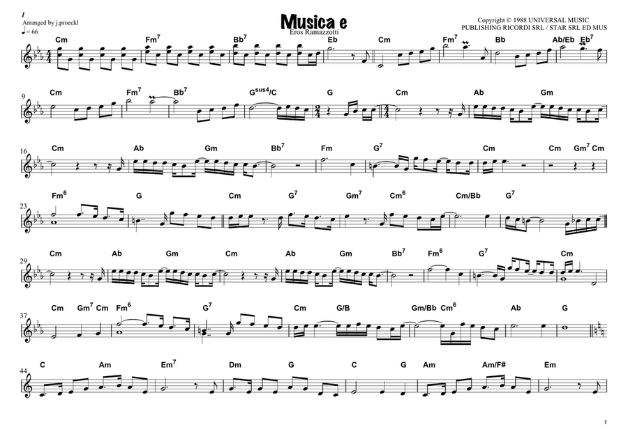 Musica E' Musica E' Piano scores gallery preview page 2