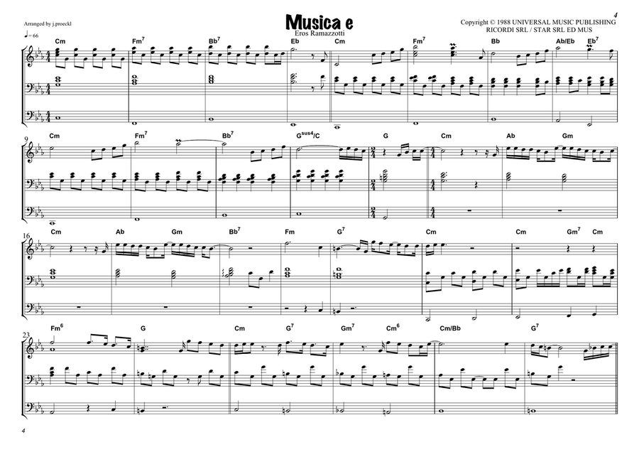 Musica E' Musica E' Piano scores gallery preview page 5