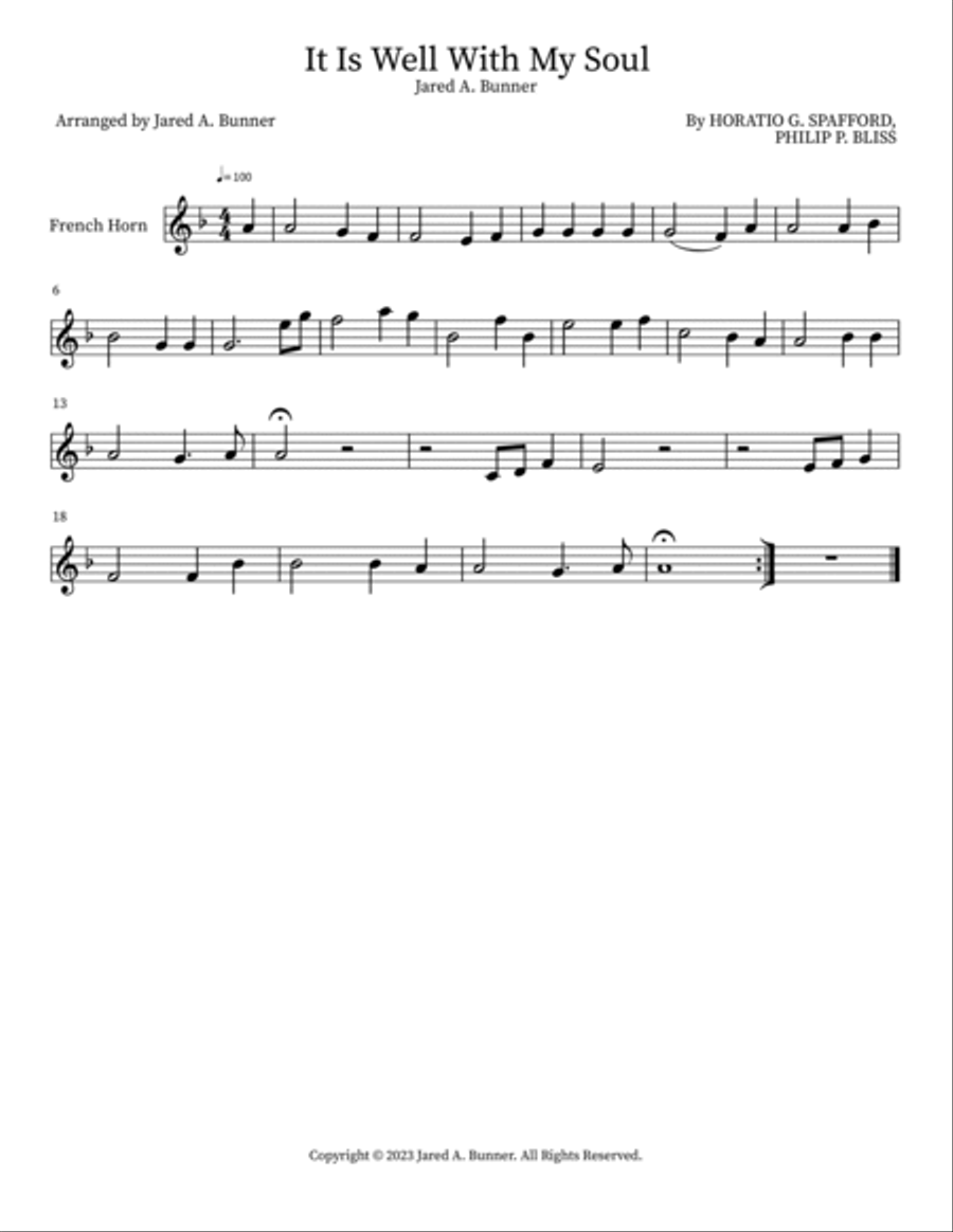 It Is Well With My Soul Brass Duet scores gallery preview page 3