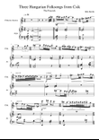 Three Hungarian Folksongs from Csik- 