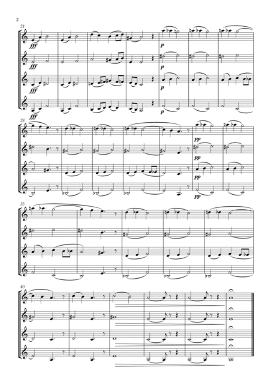 Aase's Death Brass Quartet scores gallery preview page 2