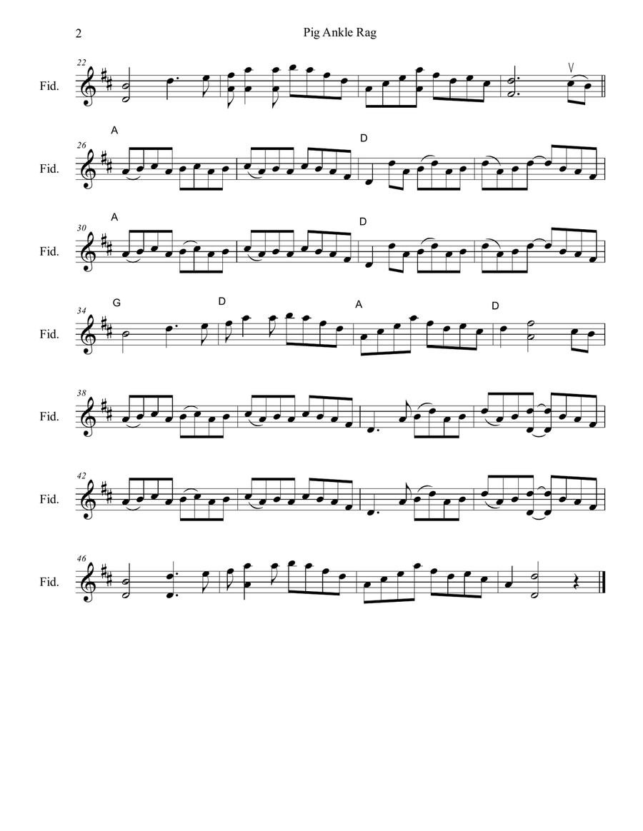 Pig Ankle Rag Pig Ankle Rag Violin Solo scores gallery preview page 2