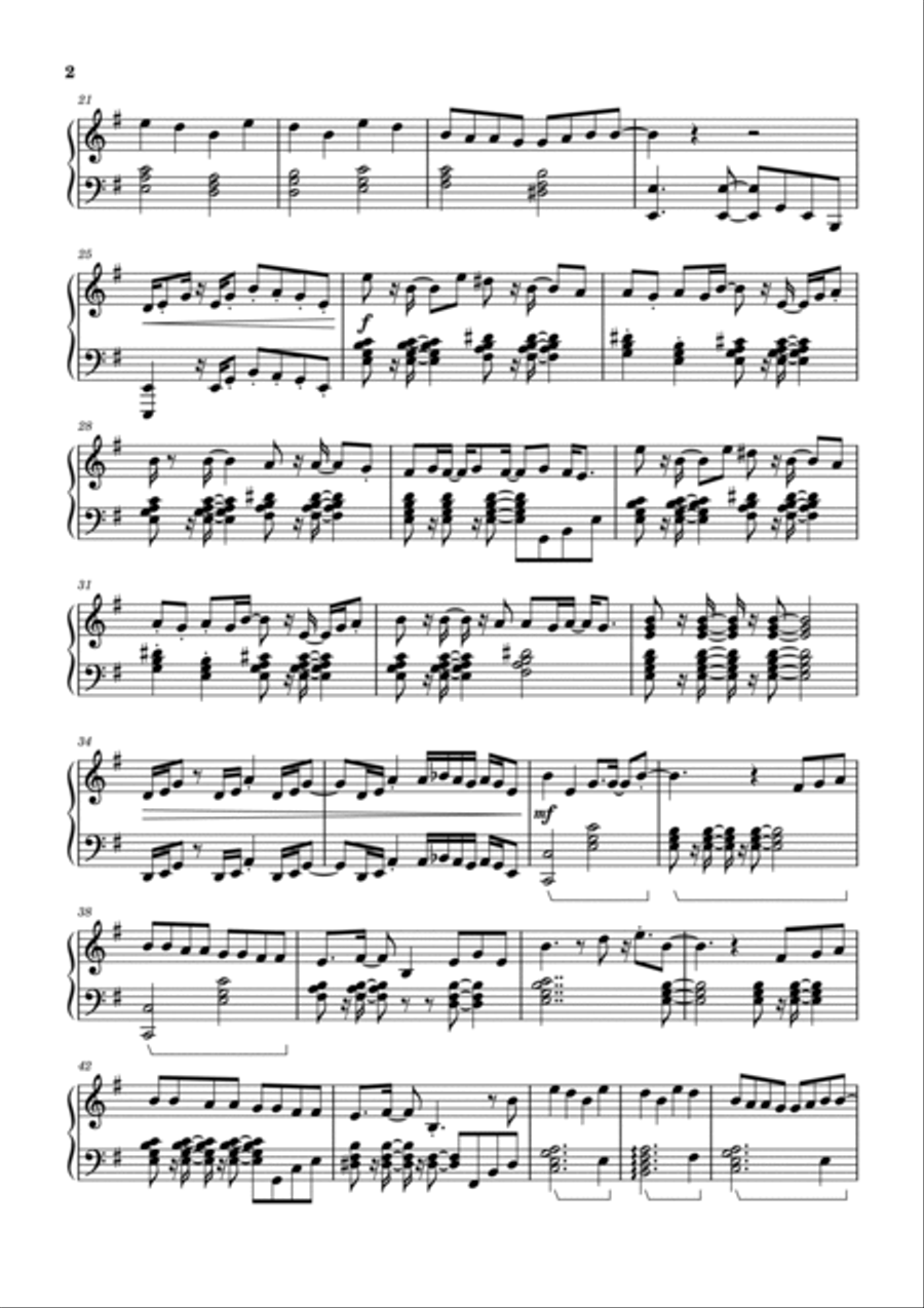 Castaway Piano Solo scores gallery preview page 2