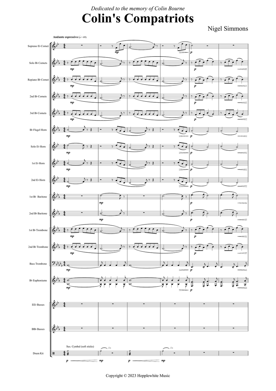 Colin's Compatriots Brass Band scores gallery preview page 2