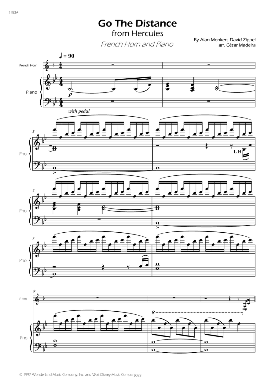 Go The Distance Go The Distance Piano scores gallery preview page 3