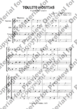 Tollite hostias - Recorder Quartet mini preview