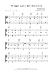 Wir sagen euch an den lieben Advent (Arr.: Yan d'Albert)