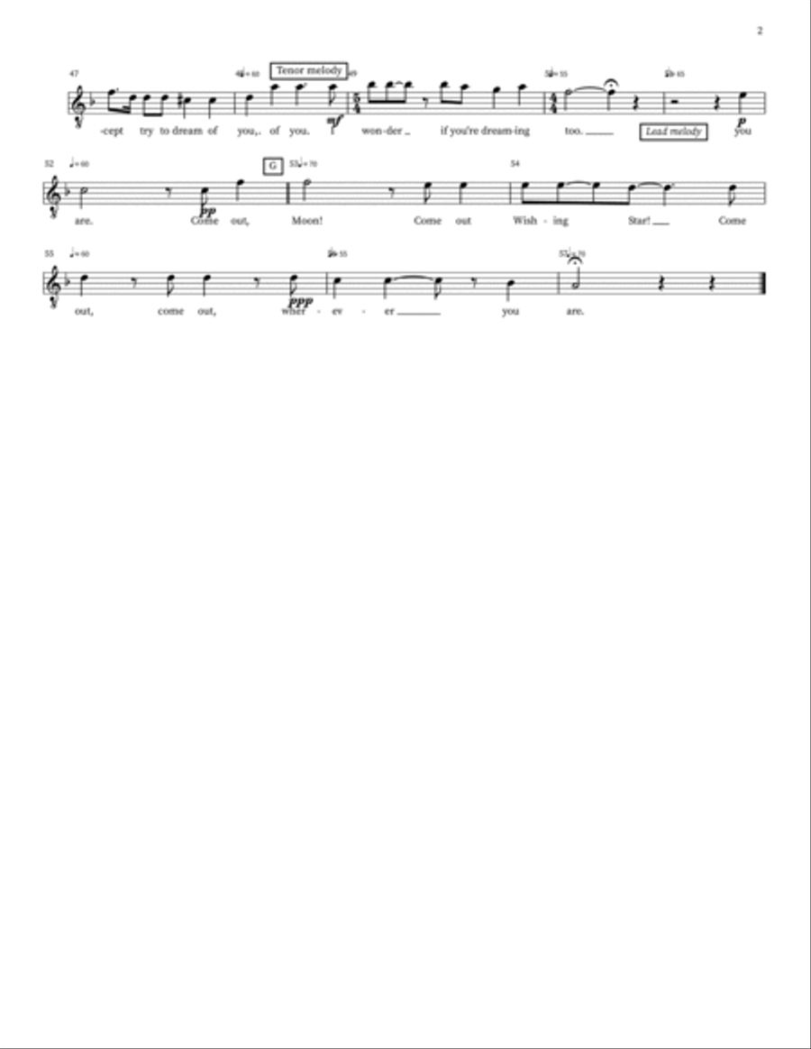 Wherever You Are TTBB scores gallery preview page 6