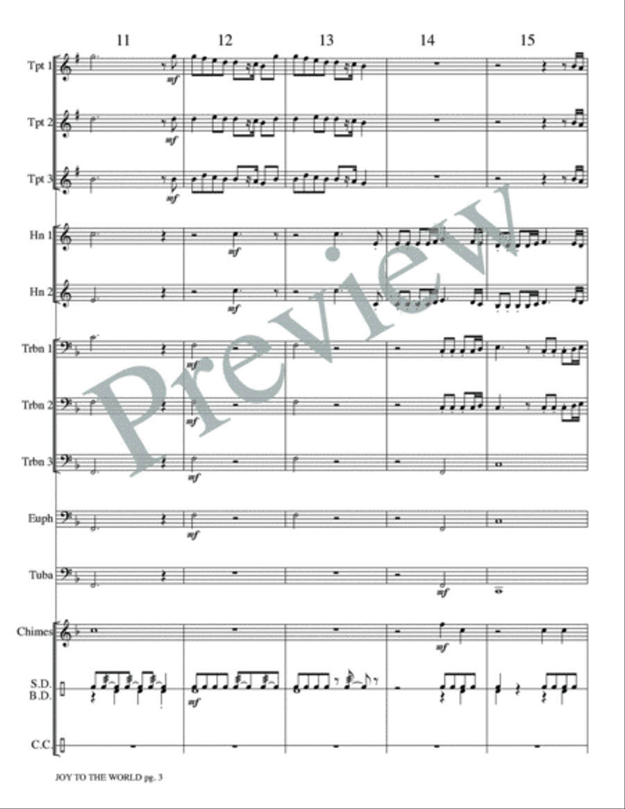 Joy to the World Joy to the World Small Ensemble scores gallery preview page 5