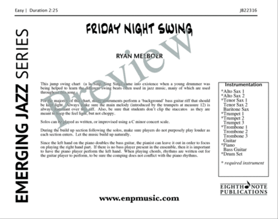 Friday Night Swing Friday Night Swing Jazz Ensemble scores gallery preview page 2