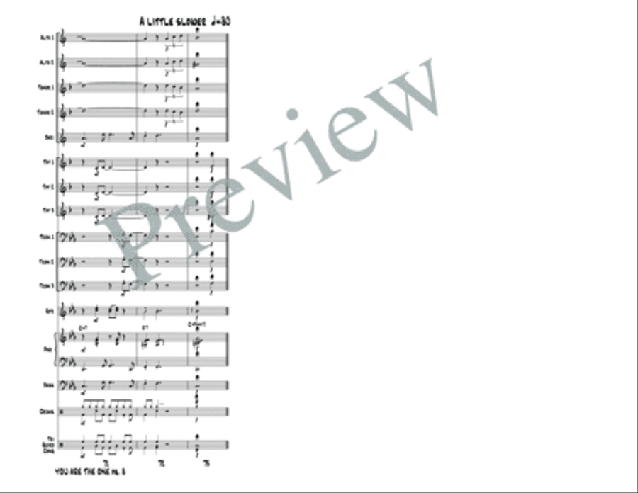 You are the One You are the One Jazz Ensemble scores gallery preview page 13
