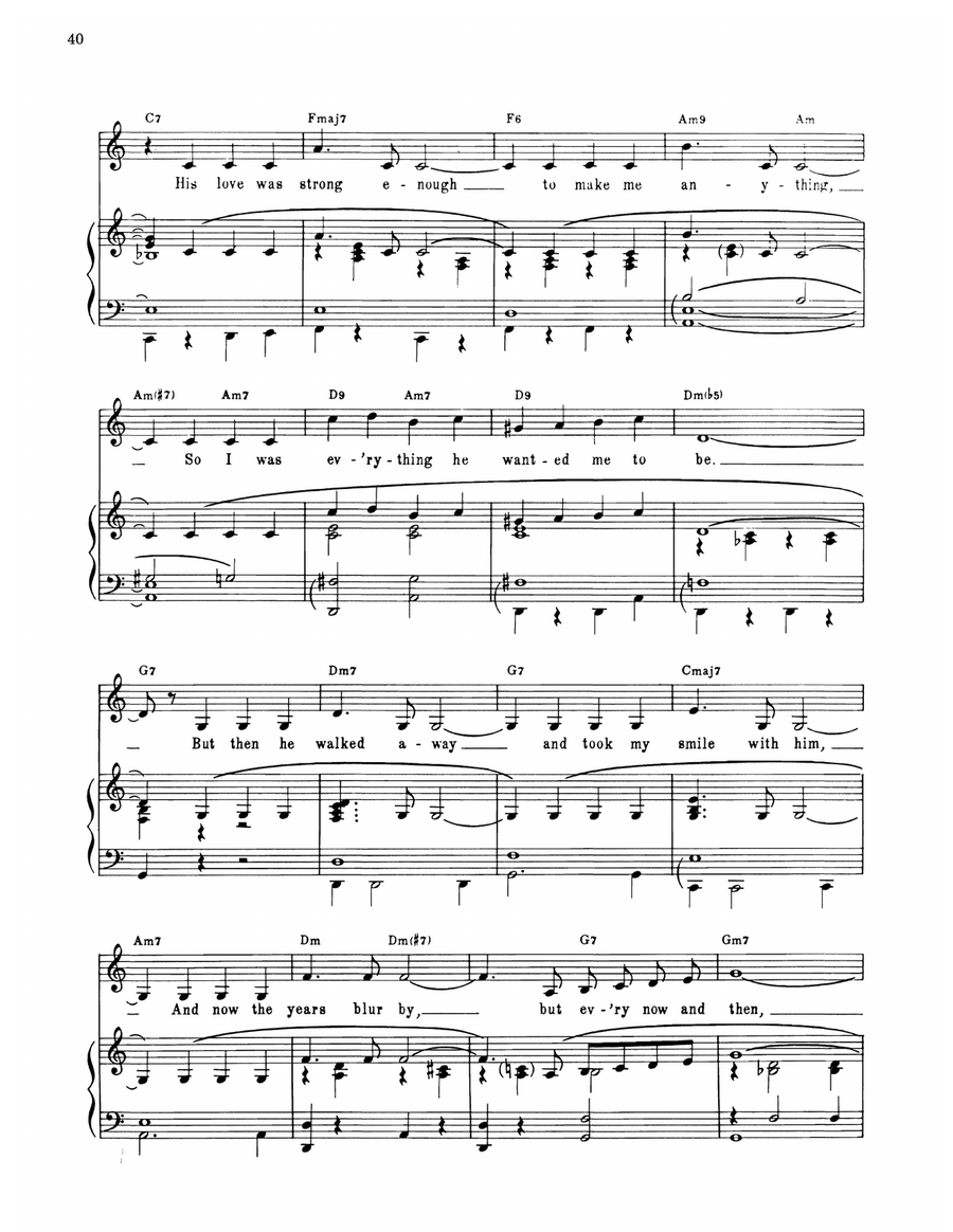 And I Was Beautiful (from Dear World) Piano, Vocal, Guitar scores gallery preview page 2