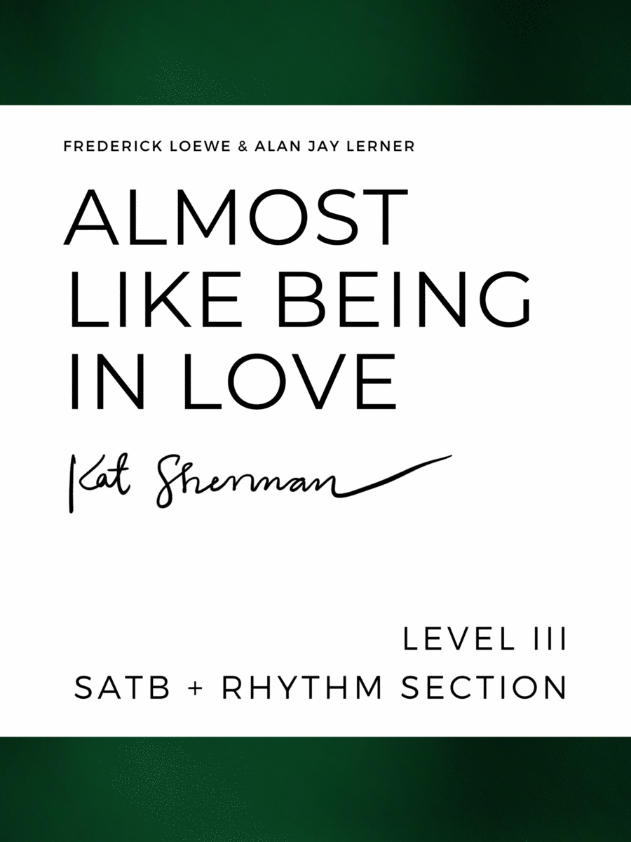 Almost Like Being In Love 4-Part scores gallery preview page 1