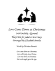 Love Came Down at Christmas