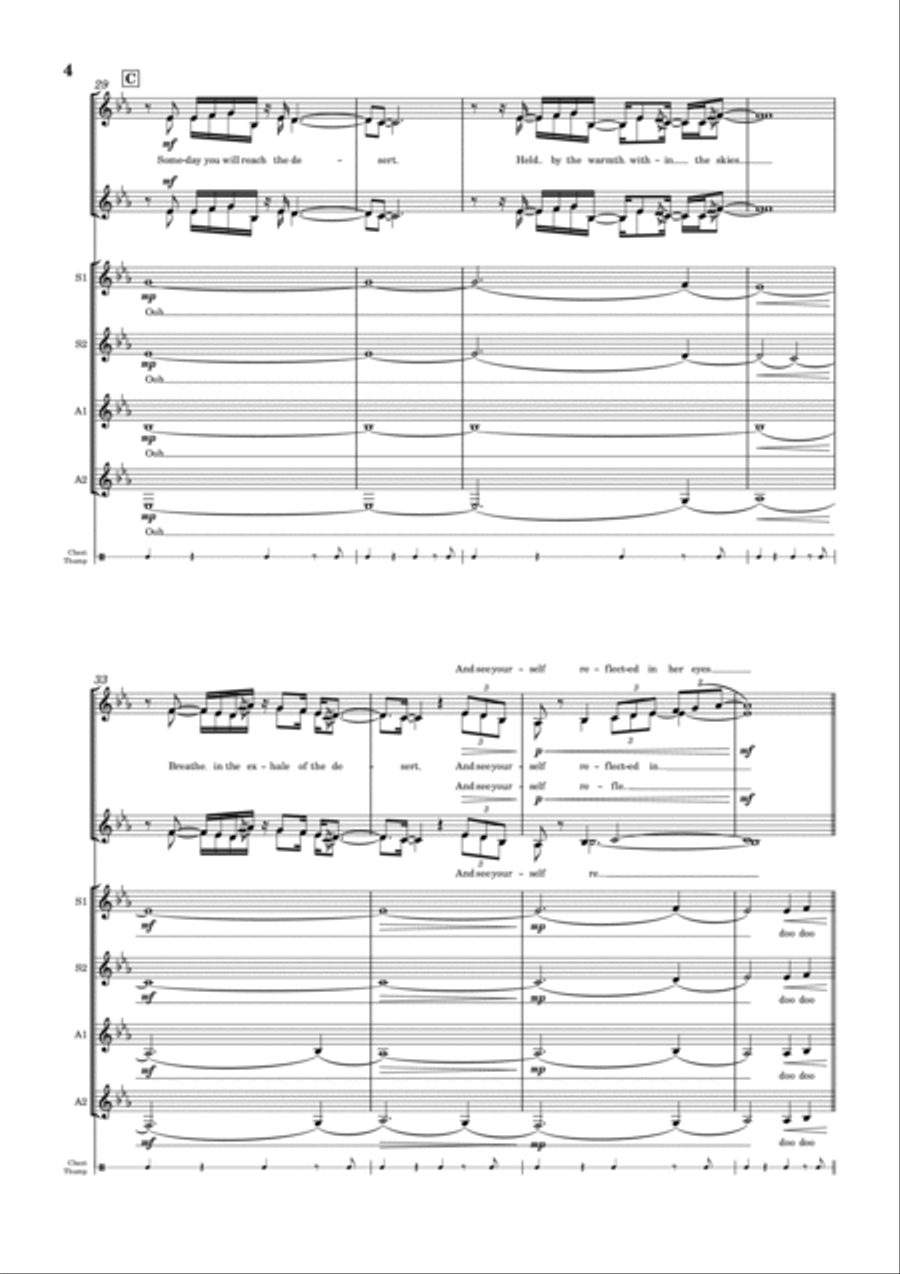 Desert Song (she's Calling) SSAA scores gallery preview page 4