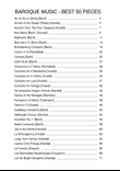 BEST OF BAROQUE MUSIC (50 TUNES) - Sheet Music Collection [EASY PIANO]
