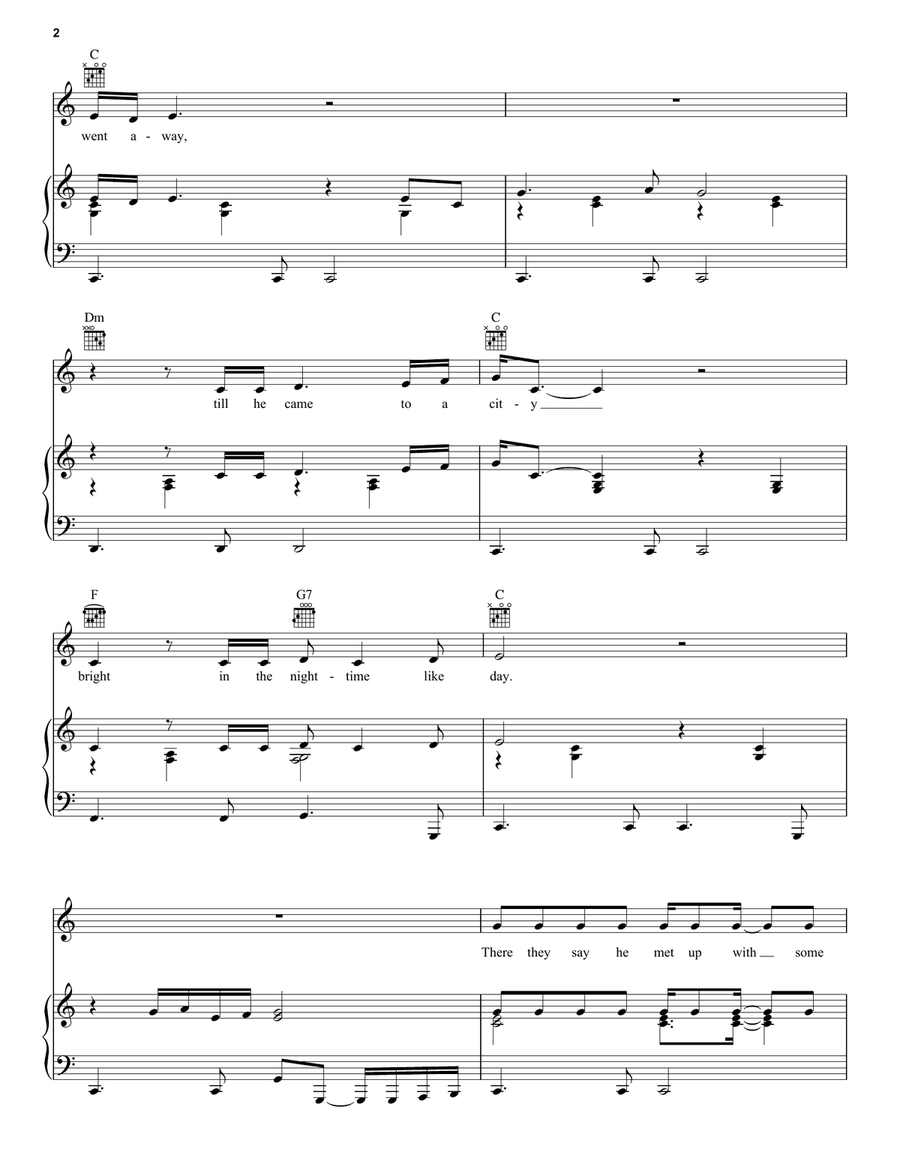 Carolyn Carolyn Piano, Vocal, Guitar scores gallery preview page 2