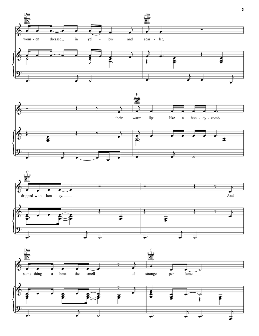 Carolyn Carolyn Piano, Vocal, Guitar scores gallery preview page 3