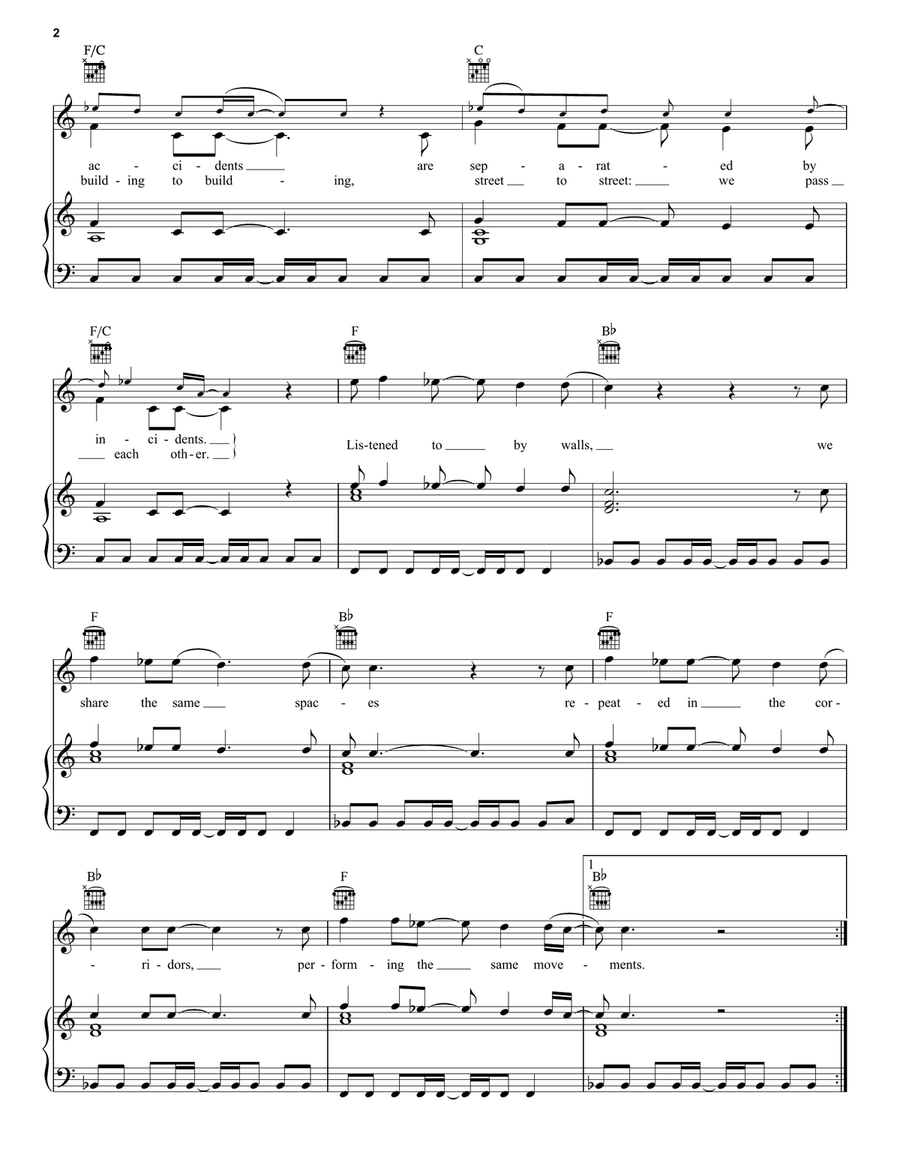 The Stairs The Stairs Piano, Vocal, Guitar scores gallery preview page 2