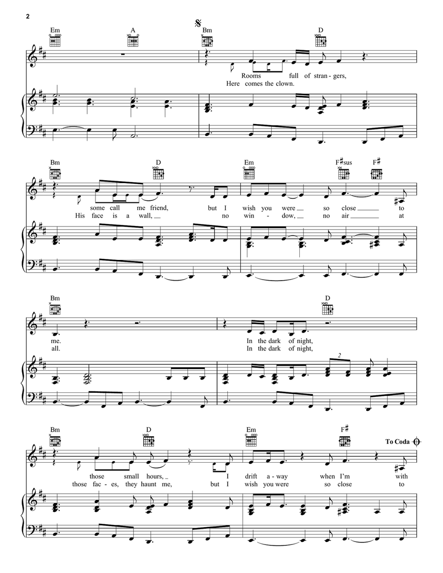 By My Side By My Side Piano, Vocal, Guitar scores gallery preview page 2