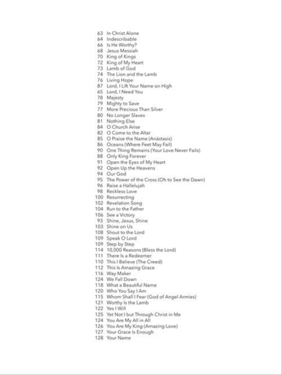 101 Worship Songs for Violin Violin Solo scores gallery preview page 4