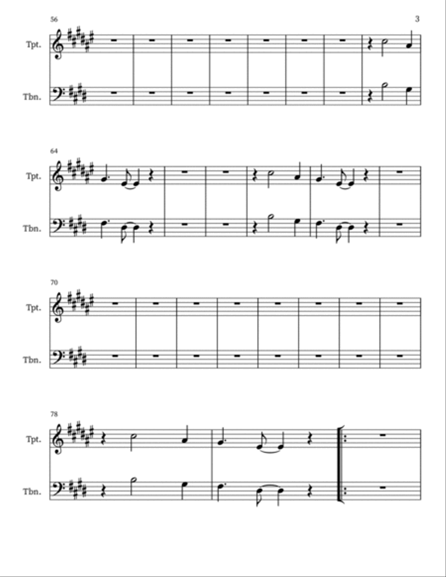 (There's) Always Something There To Remind Me Trumpet Solo scores gallery preview page 3