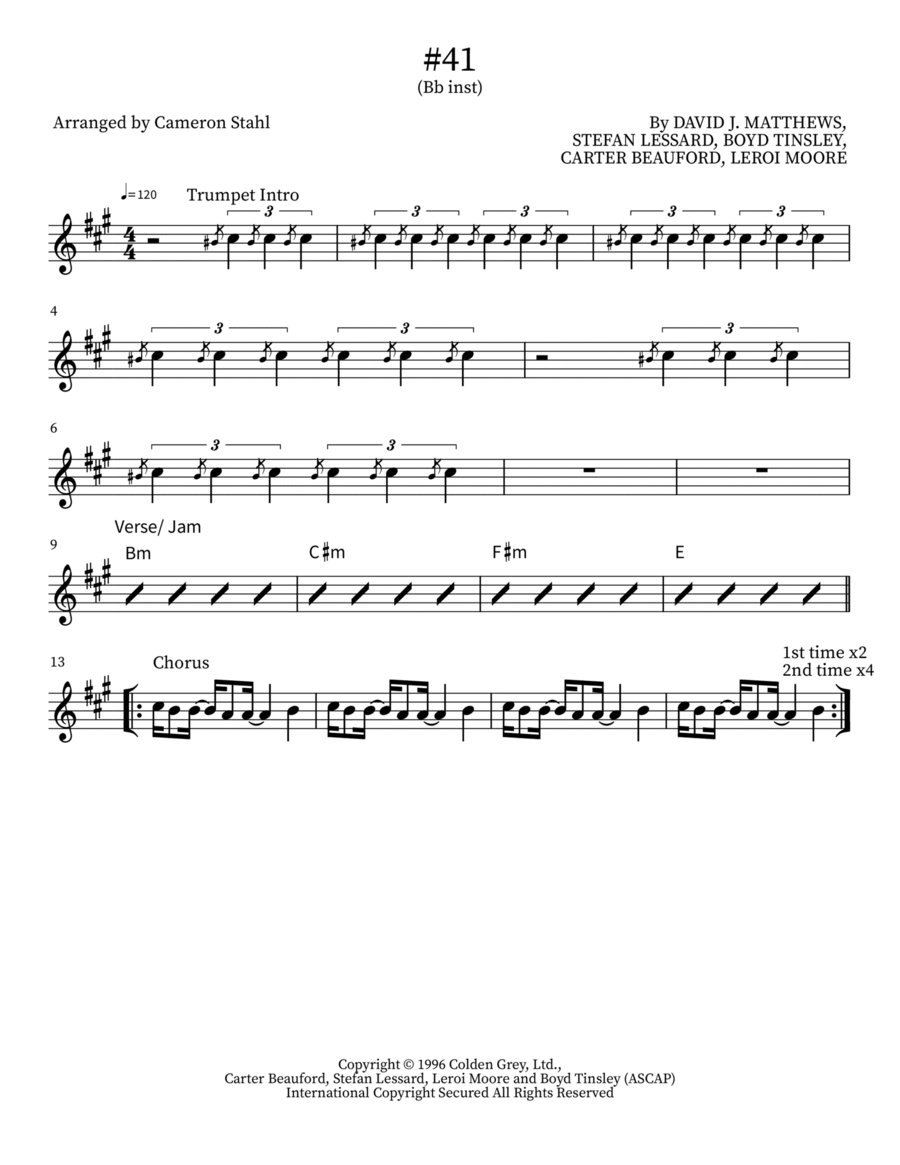 #41 Trumpet Solo scores gallery preview page 1