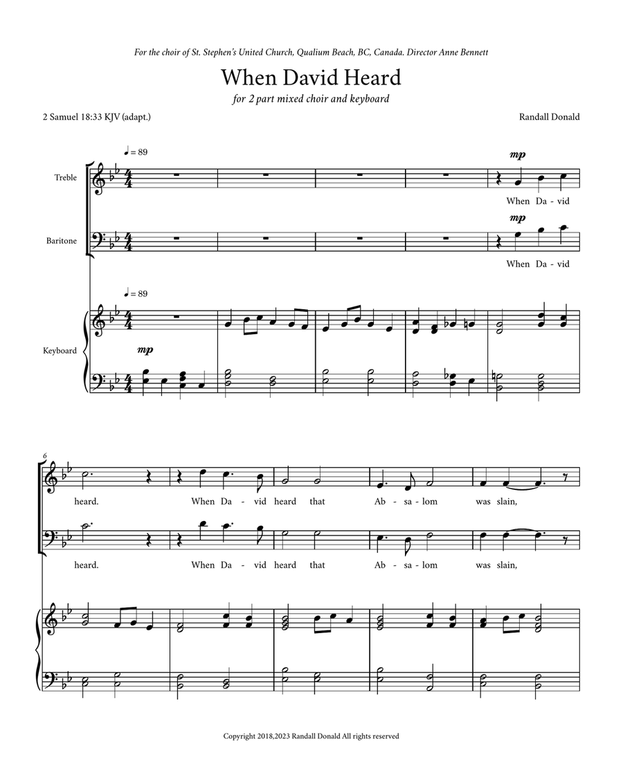 When David Heard 2-Part scores gallery preview page 3