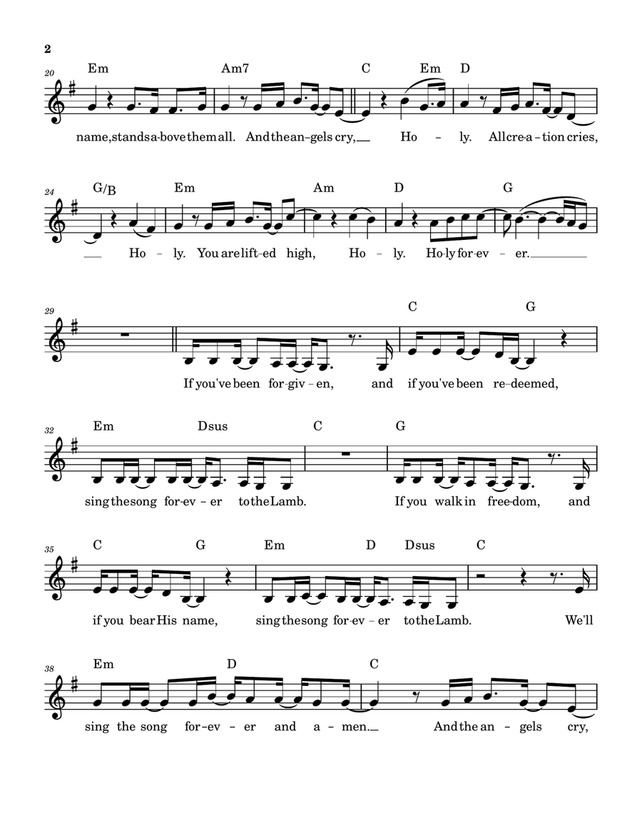 Holy Forever Holy Forever Guitar scores gallery preview page 2