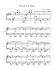 Prelude in D Major