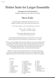 Petiter Suite for Larger Ensemble (Full Orchestra)