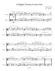 A Mighty Fortress is Our God (Viola Duet) mini preview