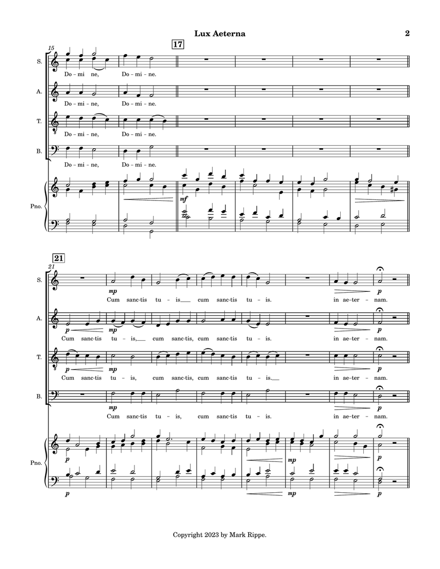 Lux Aeterna (AM00195) String Orchestra scores gallery preview page 6