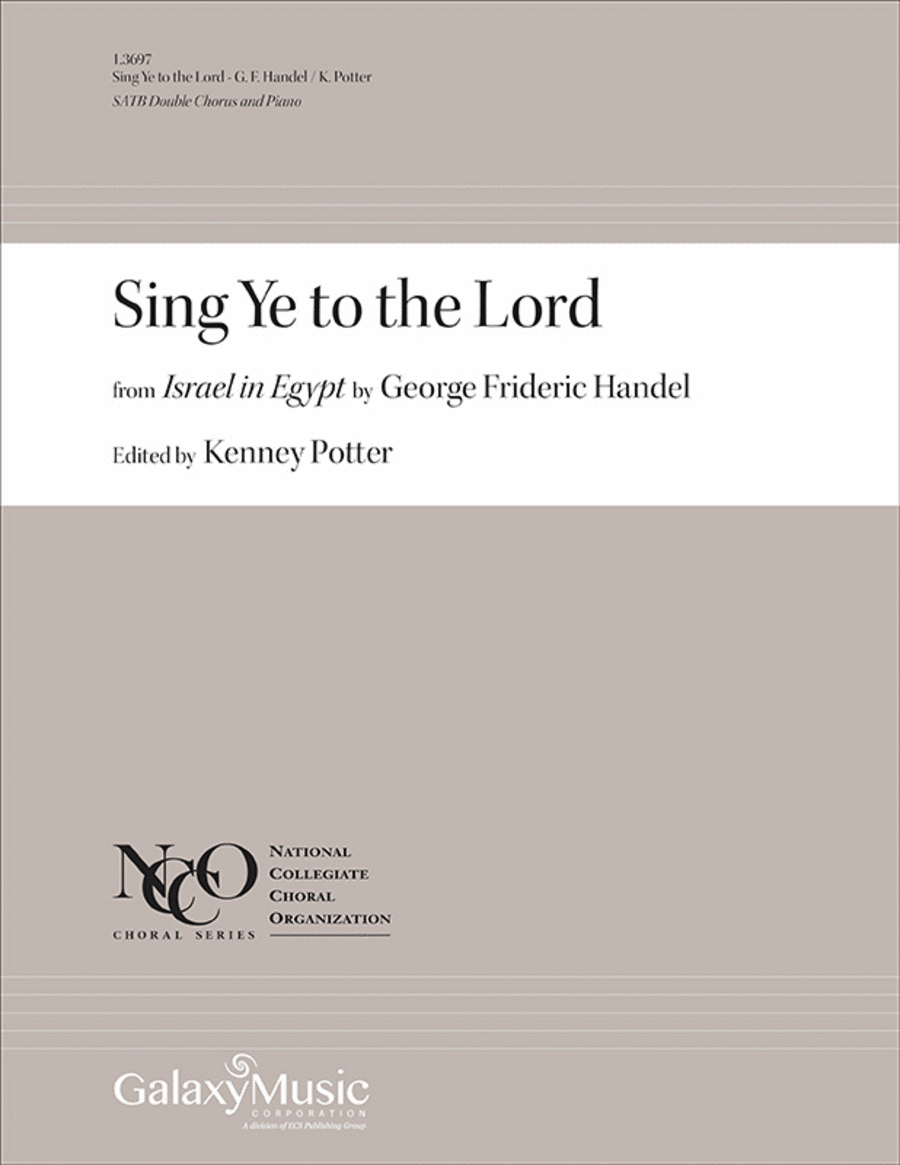 Sing Ye to the Lord 4-Part scores gallery preview page 1