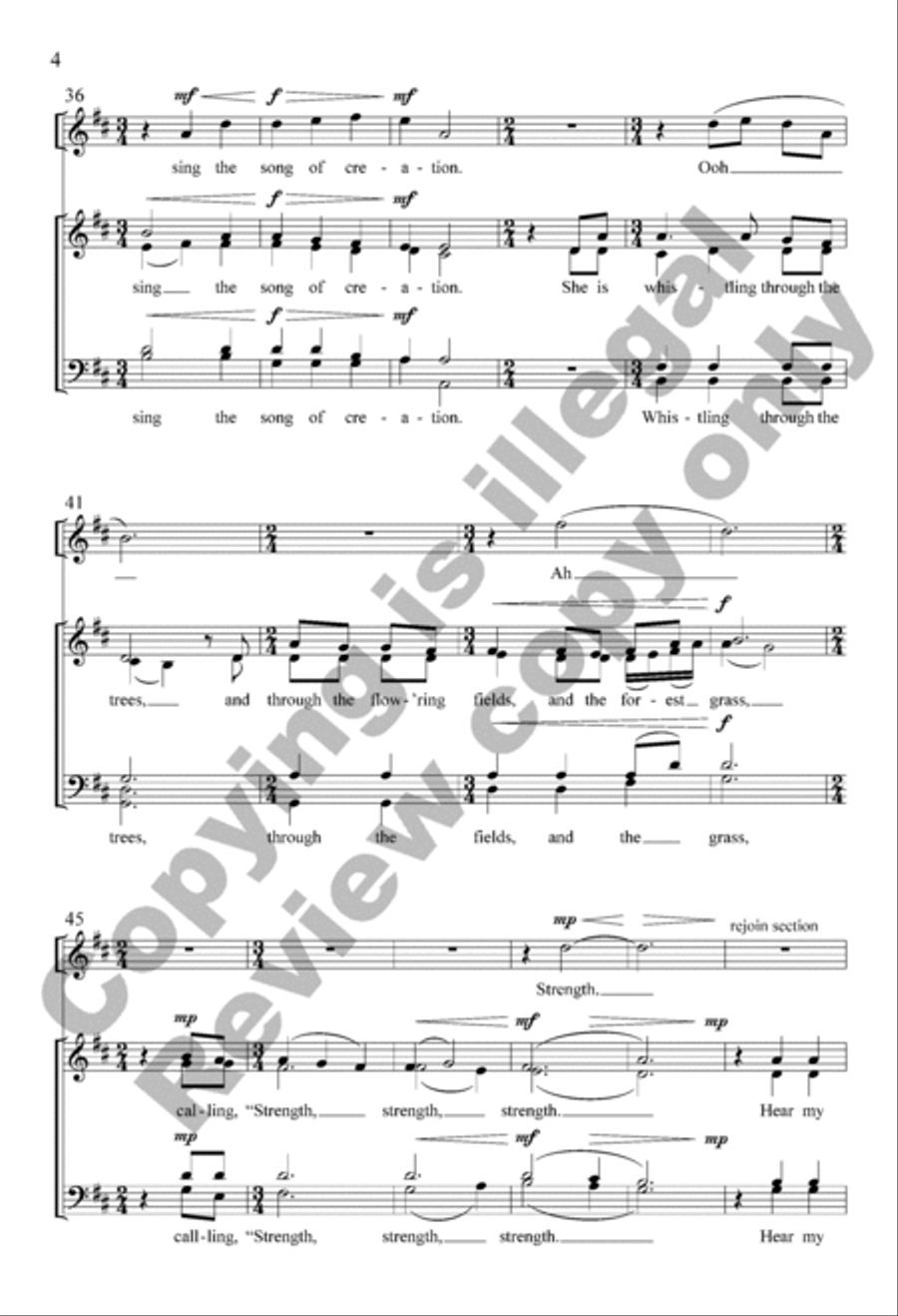 Hear My Voice Hear My Voice 4-Part scores gallery preview page 4