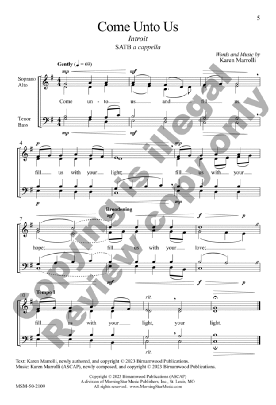 Come and Worship Come and Worship 4-Part scores gallery preview page 5
