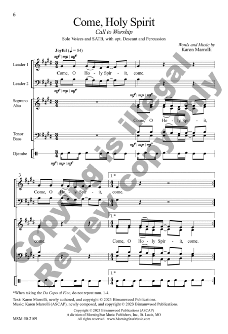 Come and Worship Come and Worship 4-Part scores gallery preview page 6