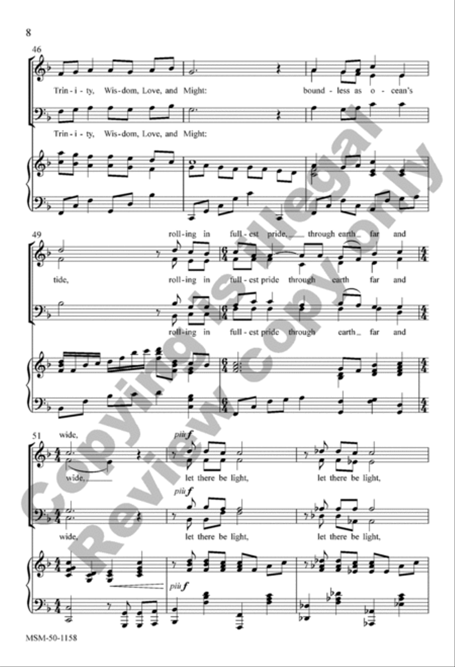 Let There Be Light Let There Be Light 4-Part scores gallery preview page 7