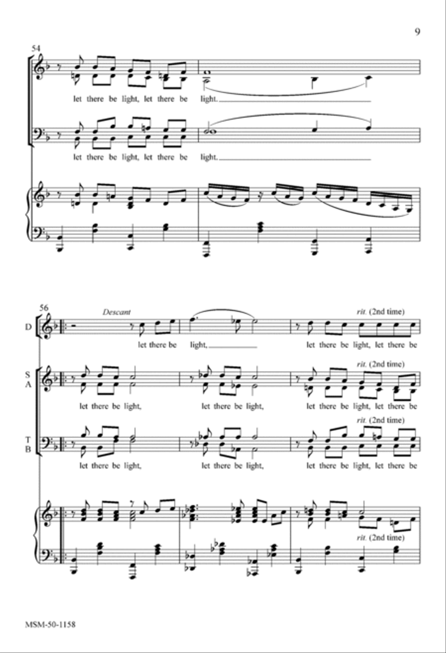 Let There Be Light Let There Be Light 4-Part scores gallery preview page 8