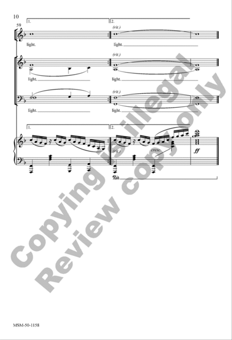 Let There Be Light Let There Be Light 4-Part scores gallery preview page 9