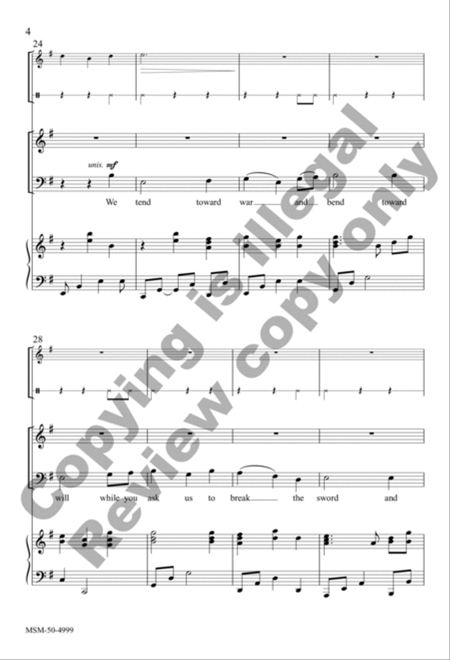 Weave Us In Community (Choral Score) 4-Part scores gallery preview page 4