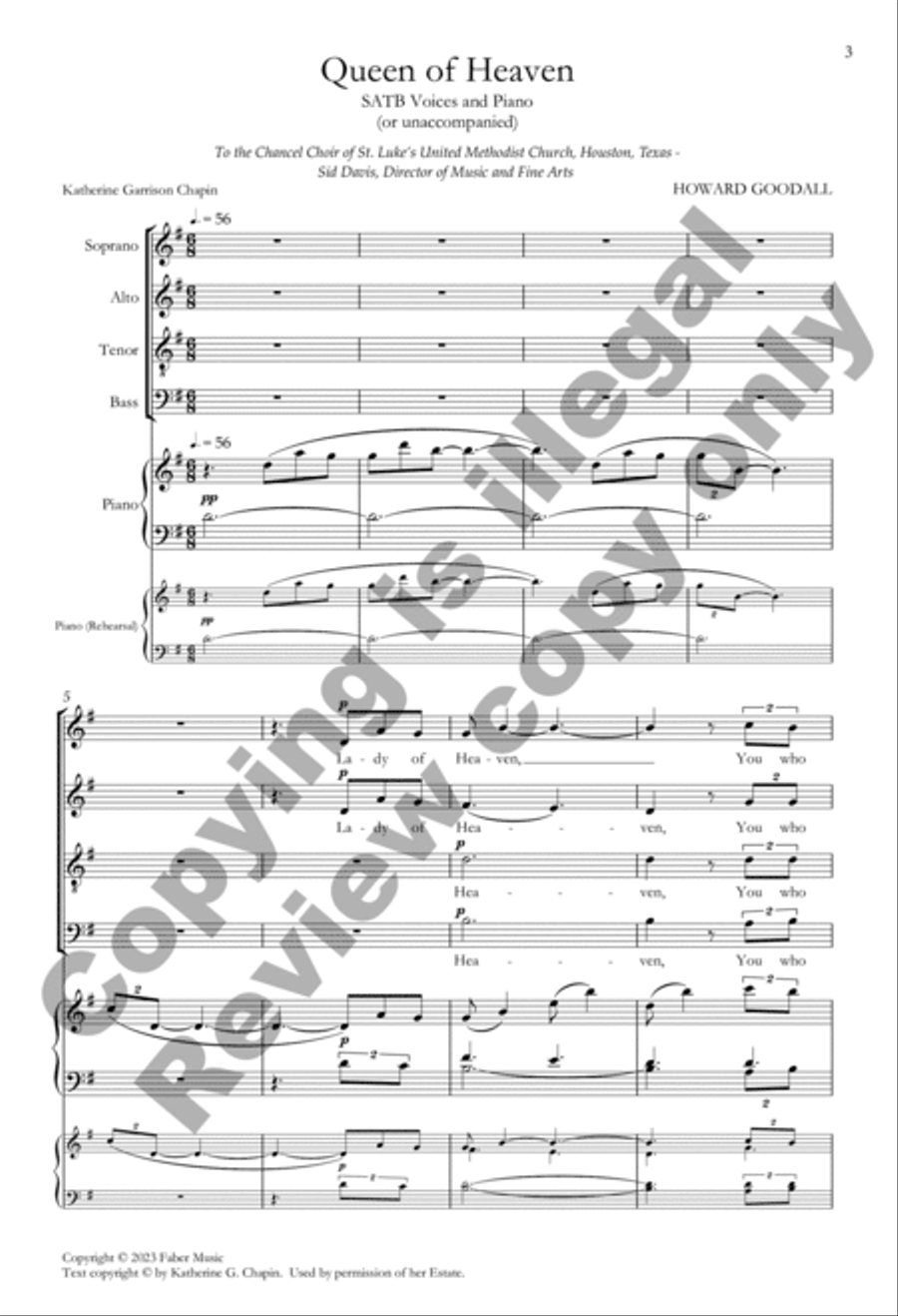 Queen of Heaven Queen of Heaven 4-Part scores gallery preview page 2