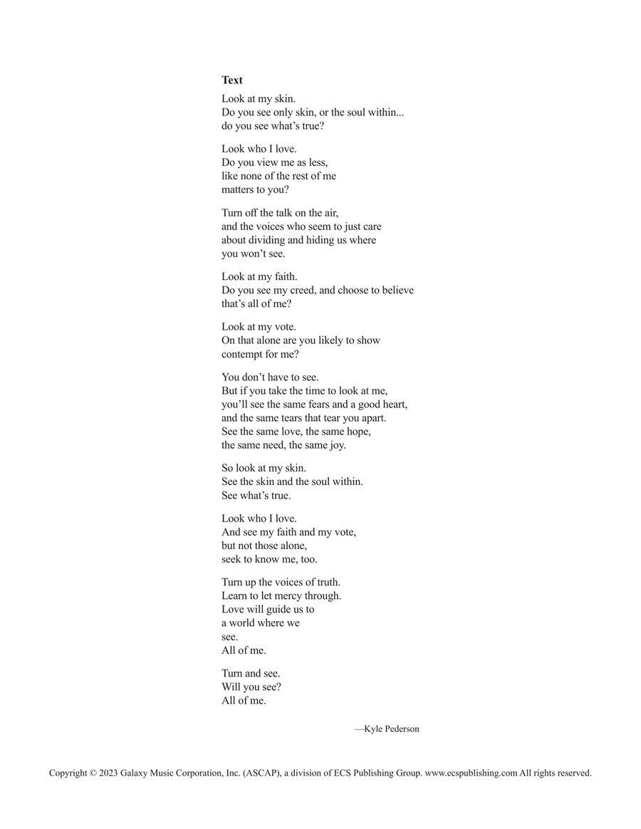 All of Me 4-Part scores gallery preview page 3