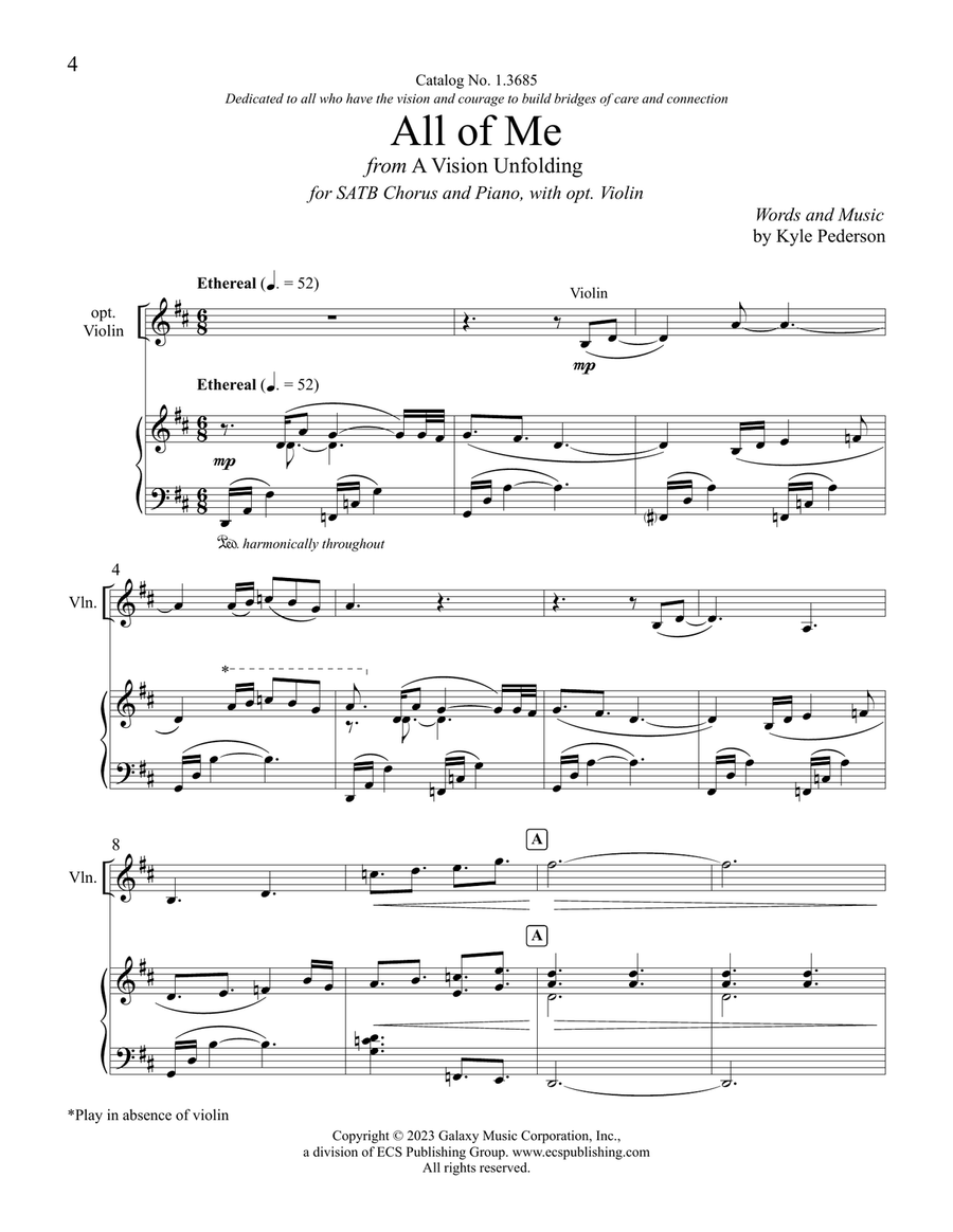 All of Me 4-Part scores gallery preview page 4