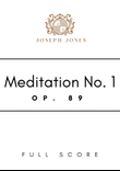 Meditation No. 1, Op. 89 - Score Only
