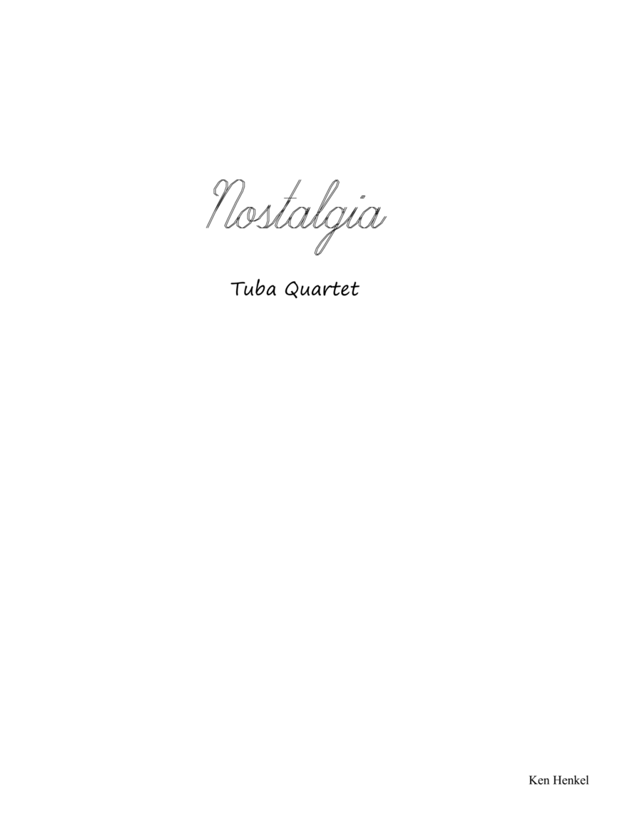 Nostalgia Brass Quartet scores gallery preview page 1