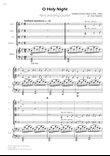 O Holy Night - Piano Quintet (Full Score) - Score Only mini preview