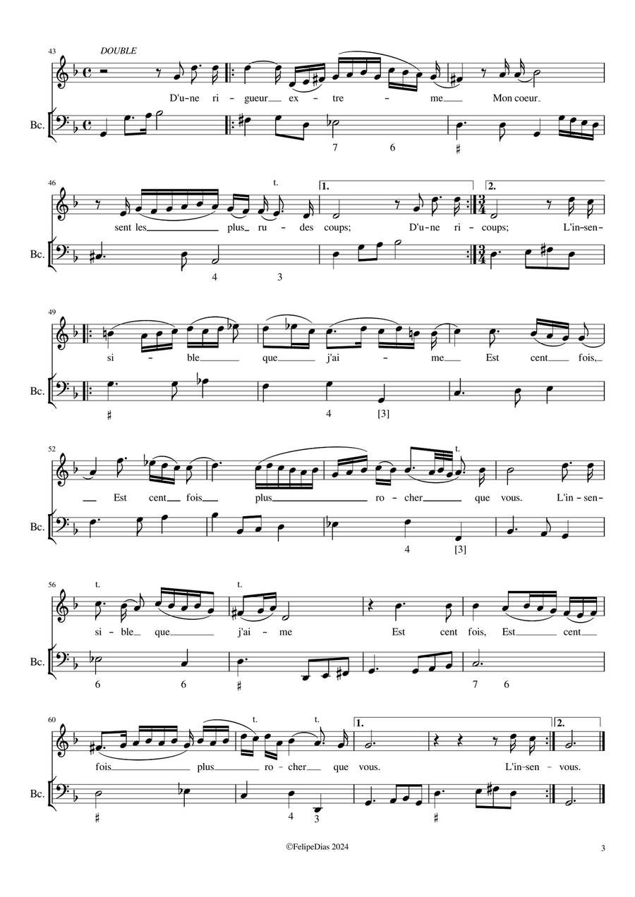 Dans ces deserts paisibles (Récit d'Iris) Small Ensemble scores gallery preview page 3